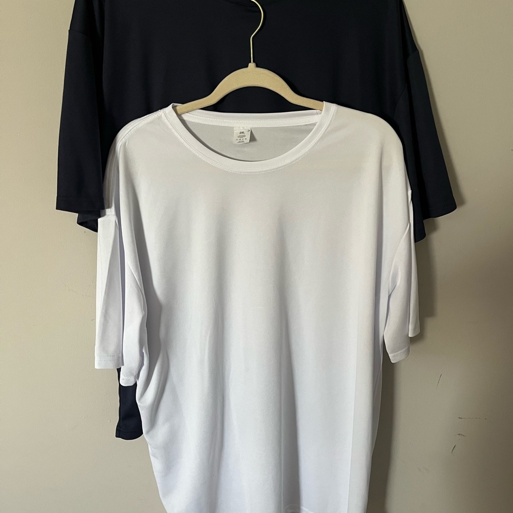 White and Navy  T-Shirt Set XXL